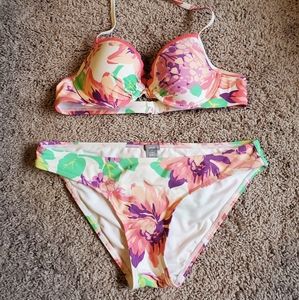 Aerie floral bikini set